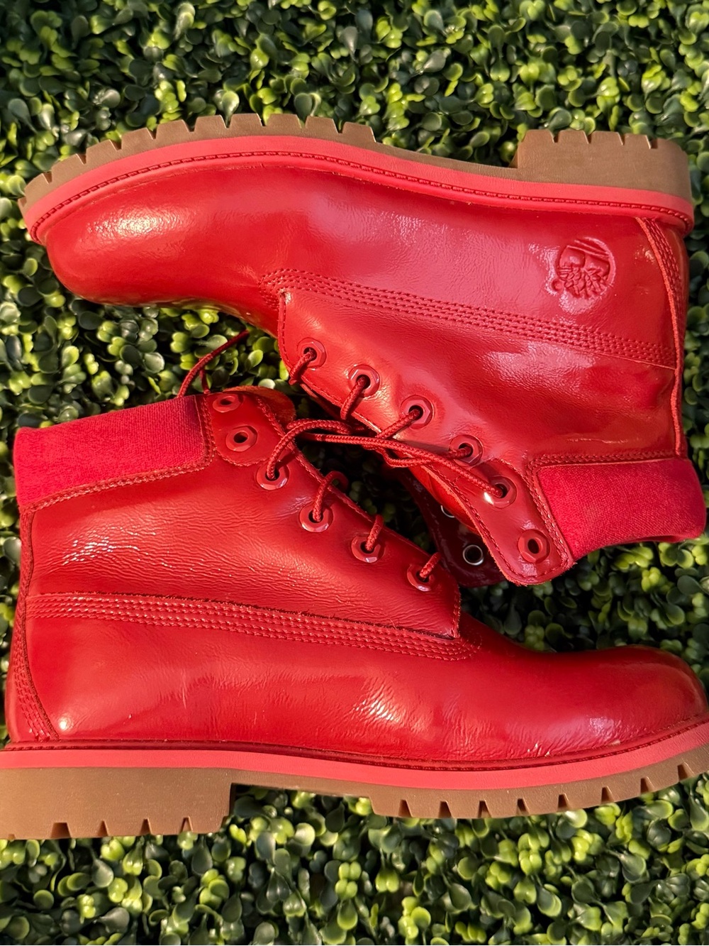 Brand new Red Lace-Up Timberland Leather Boots EU 38 Men’s 6 Women’s 7.5